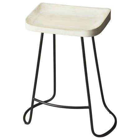 GFANCY FIXTURES 24.25 x 21.5 x 12.75 in. Backless Wood Counter Stool Multi Color GF3094970
